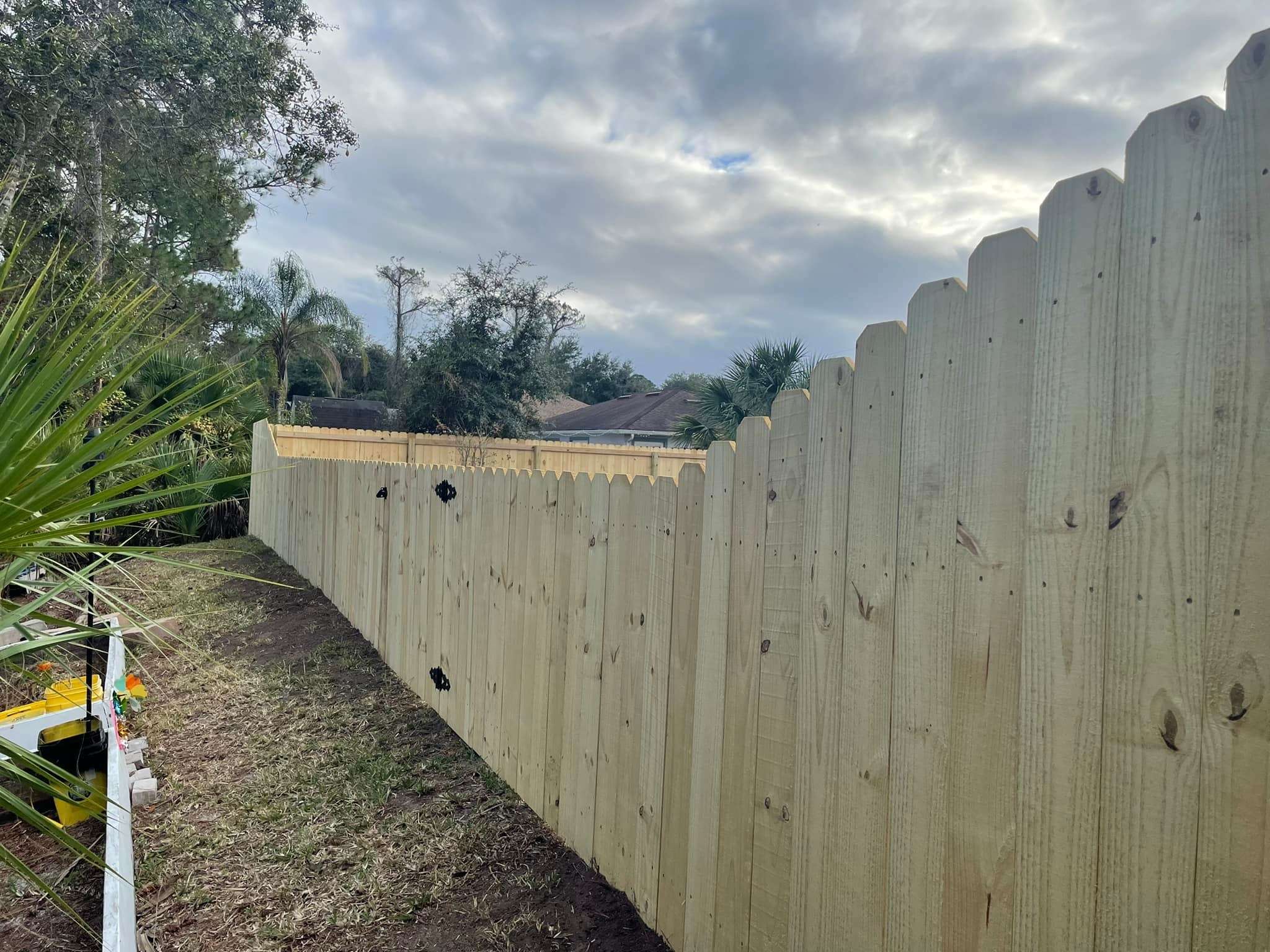 Custom wood privacy fence by Lex Fencing
